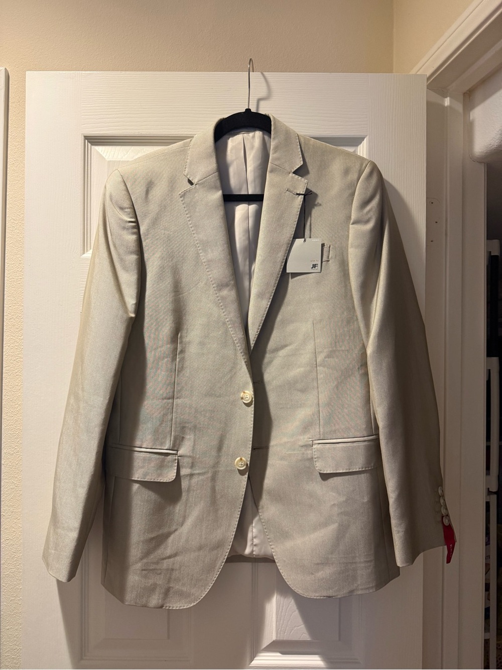 JF J.Ferrar Light Beige Men's Sport Coat Blazer